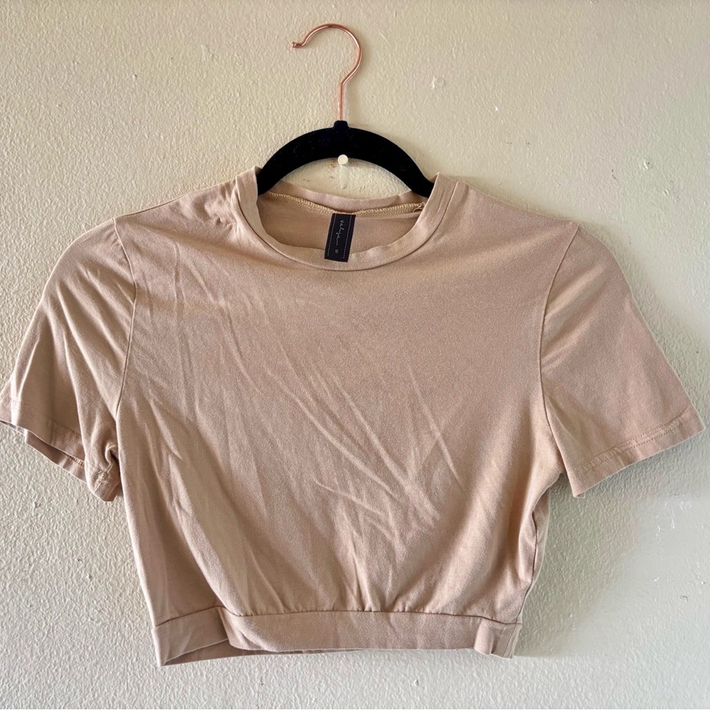 Beige Women's Crop Top